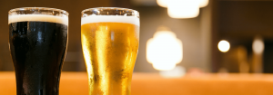 how to sober up image shows two pints of beer