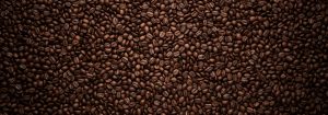 Close up view of brown coffee beans.